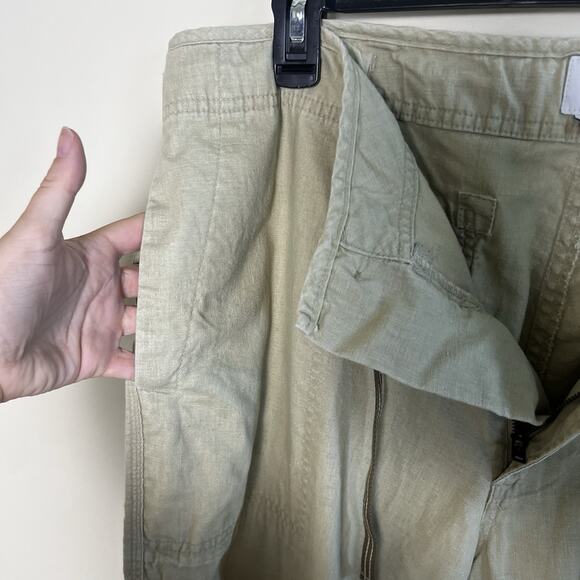 Gap Tan Linen Cotton Pants Mens Size Large Drawstring‎ Beach Resort Lightweight - Picture 10 of 10